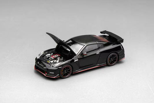 MOTORHELIX 1/64 Nissan GT-R NISMO (R35) Special Edition 2022 Meteor Black Flake Pearl - M63524