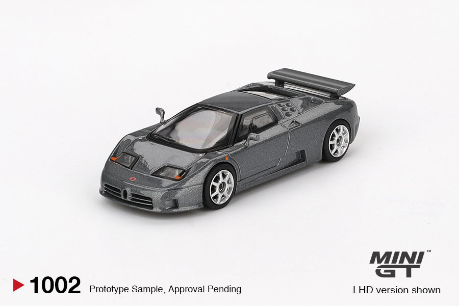 MINI GT #1002 1/64 Bugatti EB110 Super Sport Grigio Scuro (LHD)