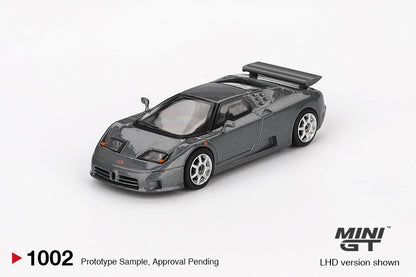 MINI GT #1002 1/64 Bugatti EB110 Super Sport Grigio Scuro (LHD)