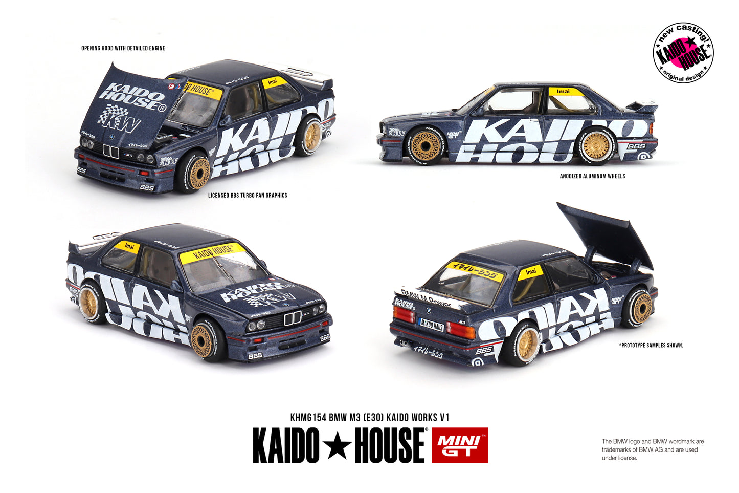 MINI GT X KAIDO HOUSE BMW M3 (E30) Kaido GT  V1 KHMG154