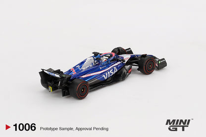 MINI GT #1006 1/64 RB VCARB 01 #3 Daniel Ricciardo 2024 F1 2024 Bahrain GP