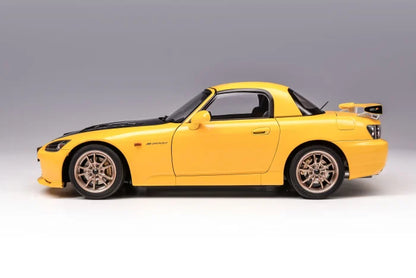 MOTORHELIX 1/18 Honda S2000 (AP2) MUGEN New Indy Yellow Pearl M85122