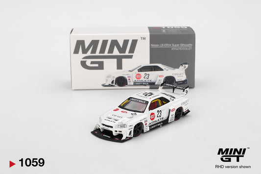 MINI GT #1059 1/64 Nissan LB-ER34 Super Silhouette ATHLETE/COLLET (RHD)