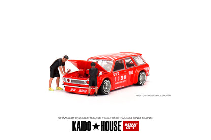 [ Kaido House x MINI GT ] DATSUN KAIDO 510 WAGON FIRE V1 KHMG020