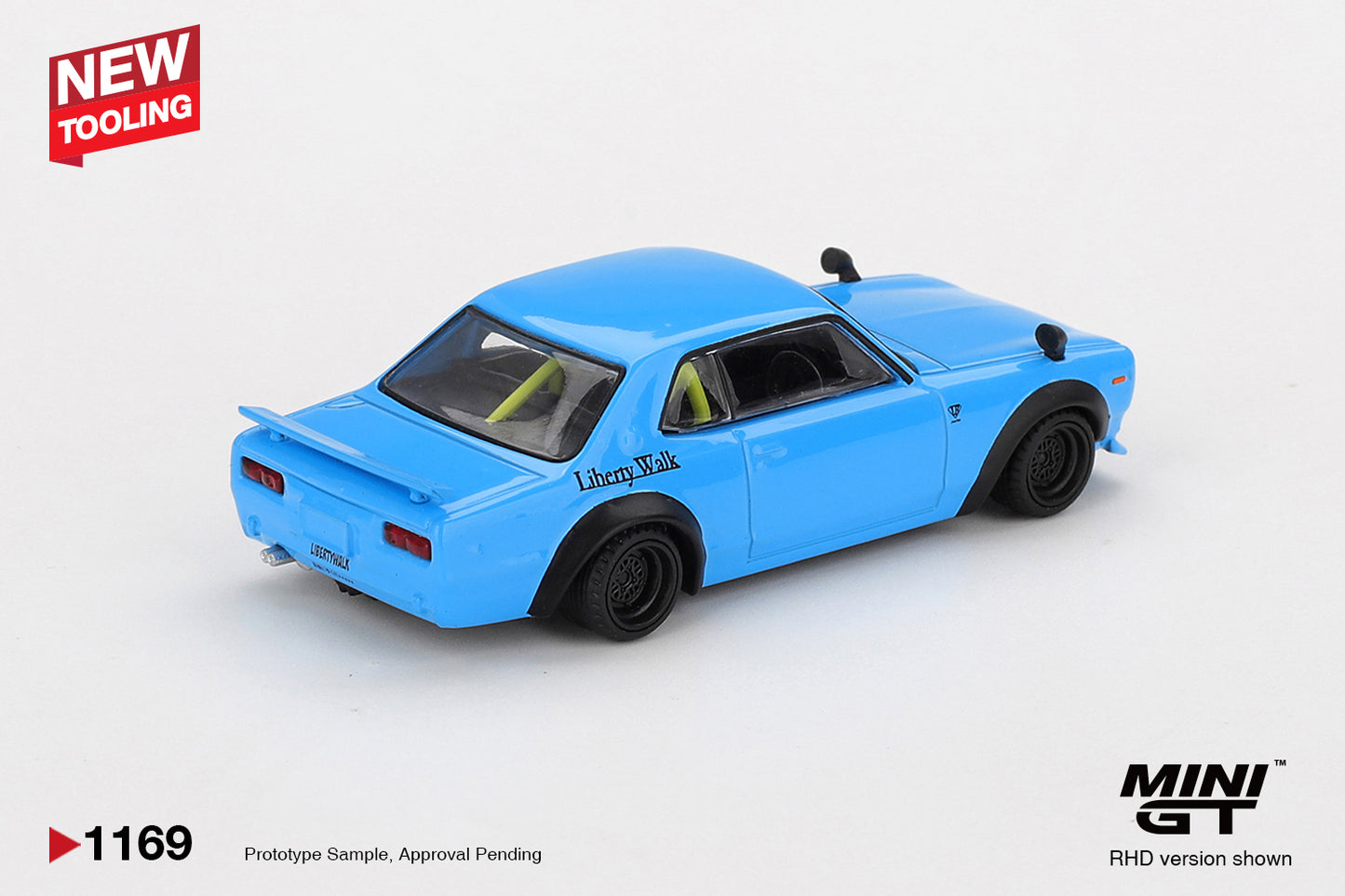 MINI GT #1169 1/64 Nissan LB★Works HAKOSUKA Baby Blue (RHD)