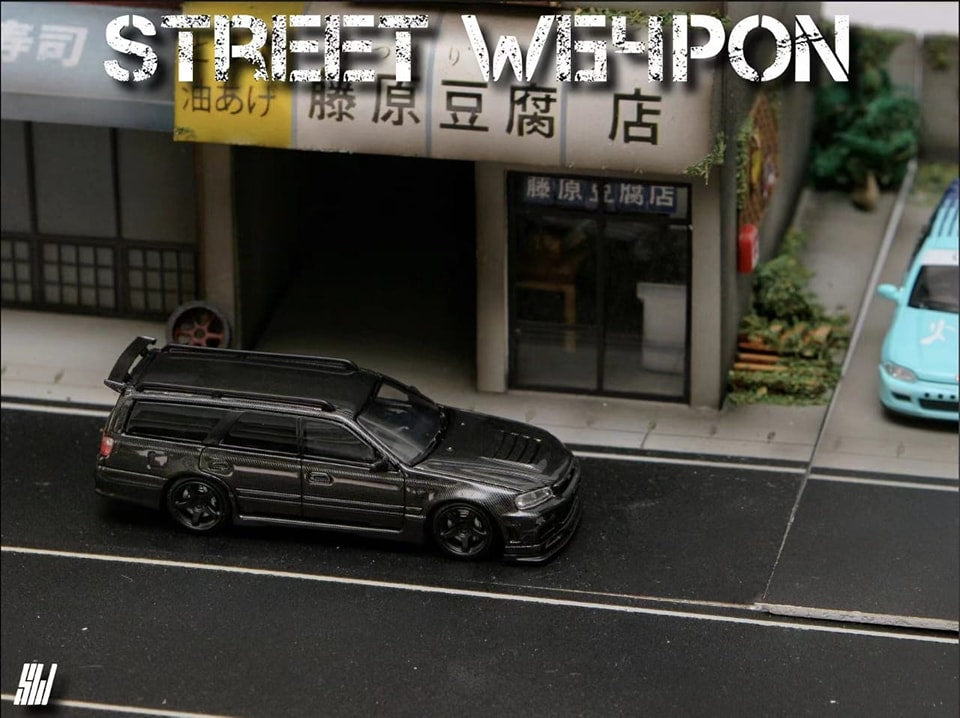 STREET WARRIOR 1/64 NISSAN R34 STAGEA FULL CARBON