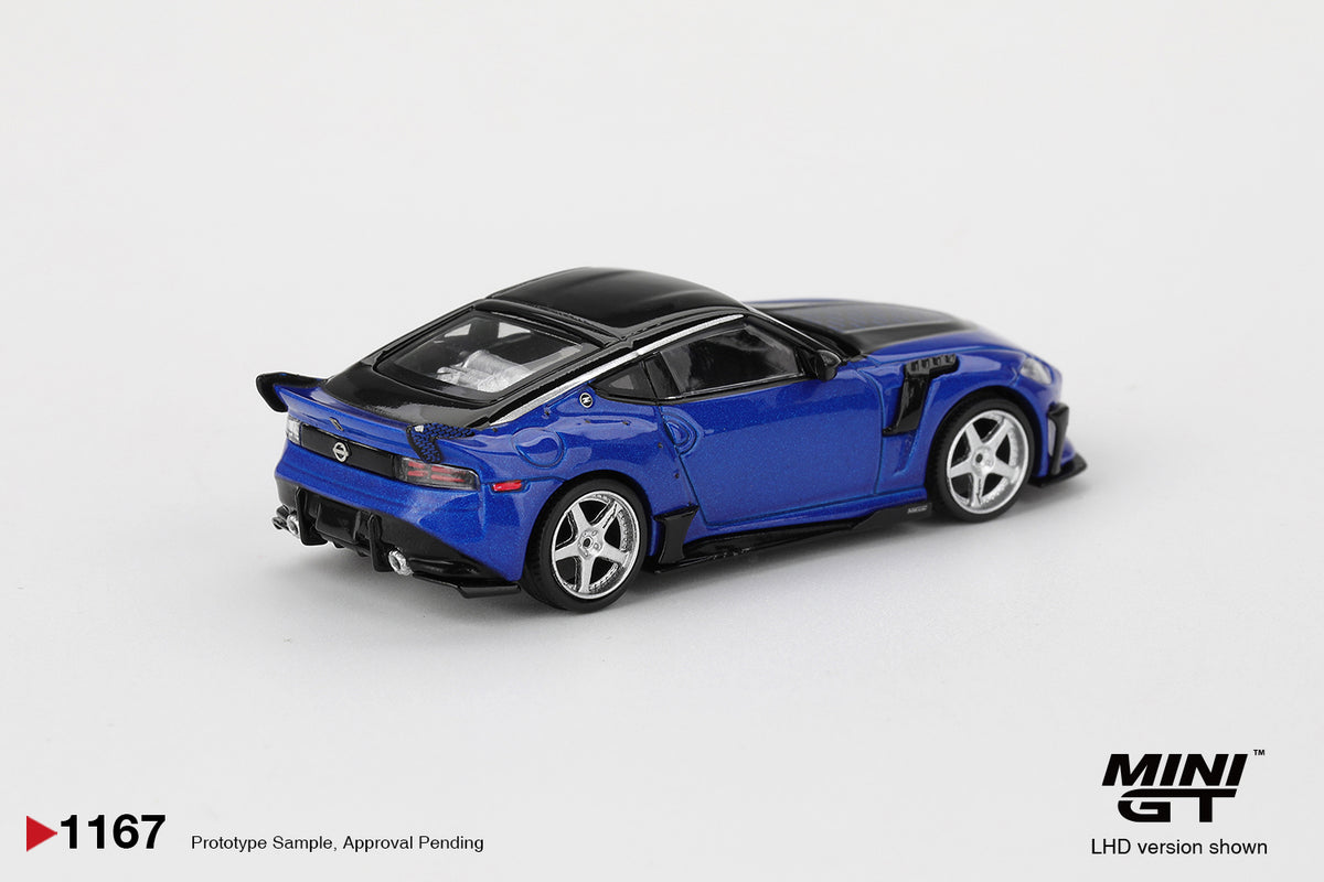 MINI GT #1167 1/64 Nissan Z VeilSide FFZ400 Seiran Blue (LHD)