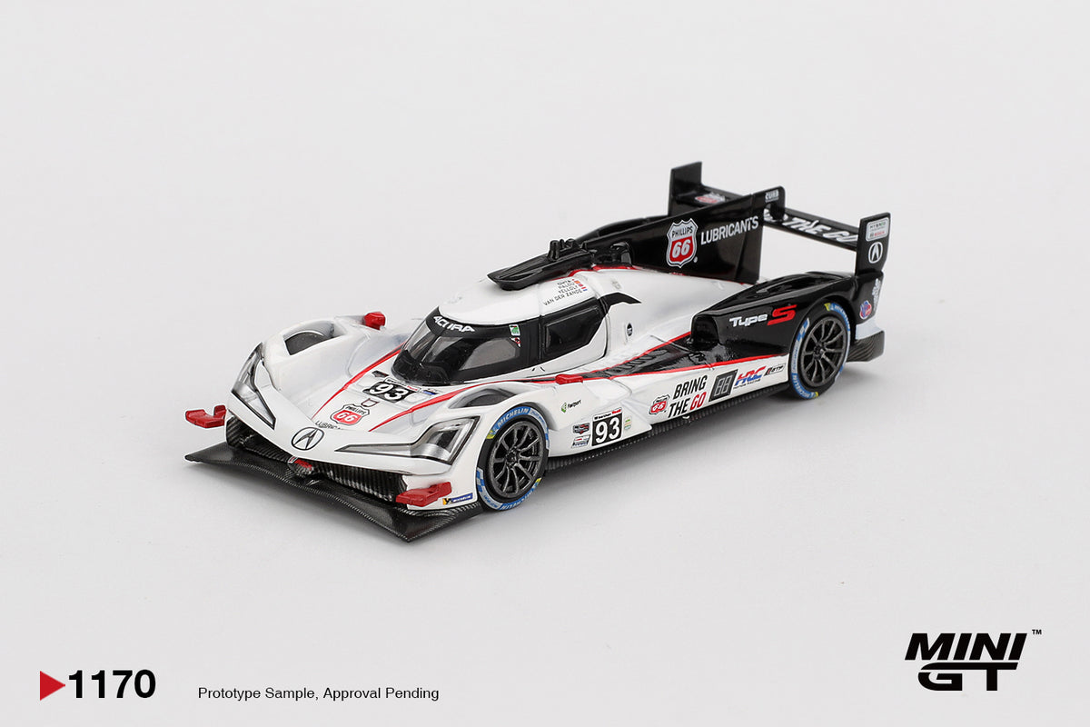 MINI GT #1170 1/64 Acura ARX-06 GTP #93 Acura Meyer Shank Racing 2025 IMSA Daytona 24 Hrs