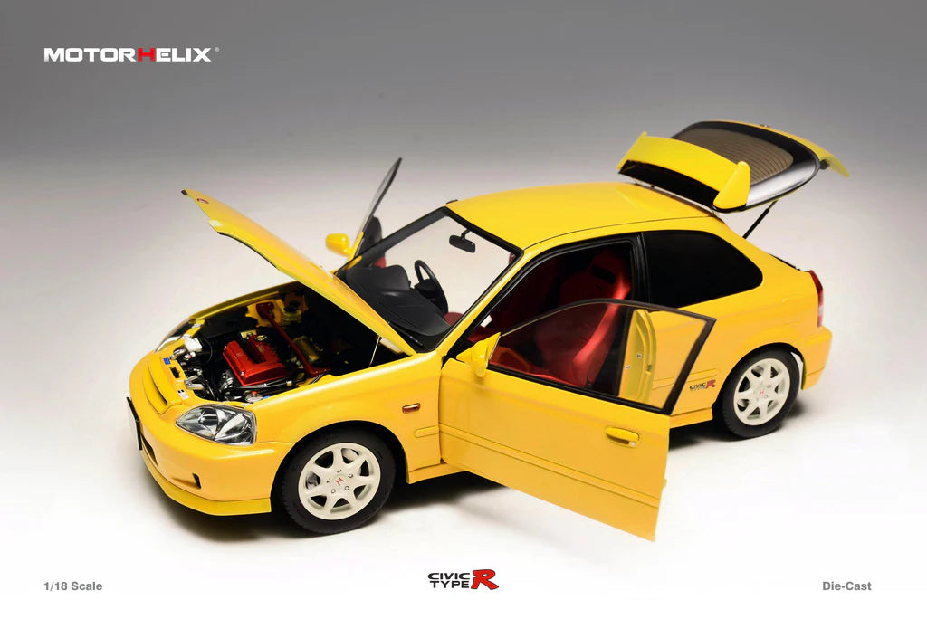 MOTORHELIX 1/18 Honda Civic Type R (EK9) Sunlight Yellow M85002