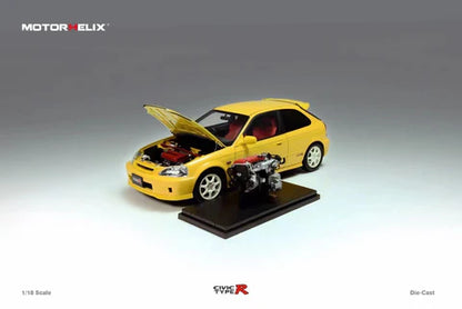 MOTORHELIX 1/18 Honda Civic Type R (EK9) Sunlight Yellow M85002
