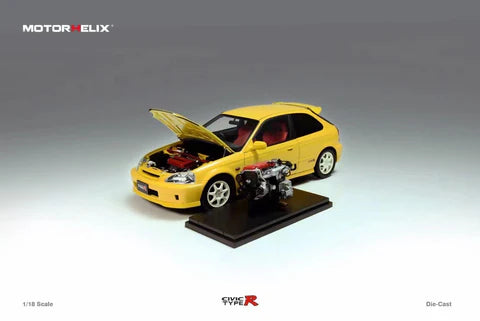 MOTORHELIX 1/18 Honda Civic Type R (EK9) Sunlight Yellow M85002
