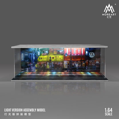 MoreArt 1:64 city street themed lighting version assembled scene model