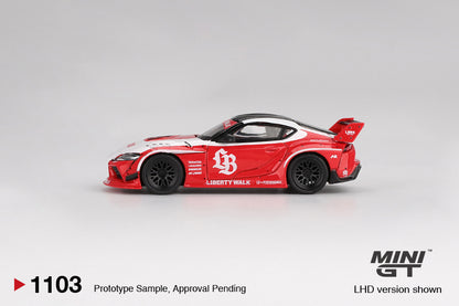 MINI GT #1103 1/64 LB★WORKS Toyota GR Supra Red (RHD)