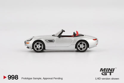 MINI GT #998 1/64 BMW Z8 Silver (LHD)