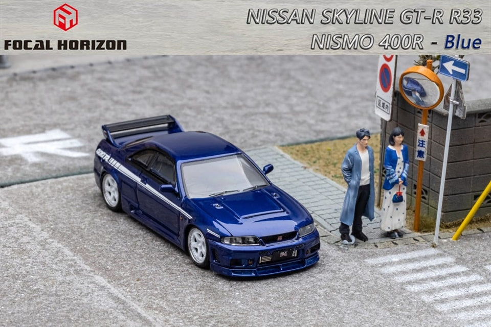 Focal Horizon FH 1/64 Nissan Skyline R33 GT-R Nismo 400R Dark Blue