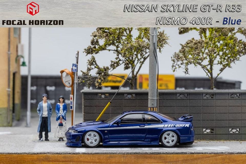 Focal Horizon FH 1/64 Nissan Skyline R33 GT-R Nismo 400R Dark Blue