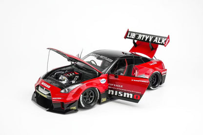* PRE ORDER * MOTORHELIX 1/18 LB-Silhouette Works Nissan 35GT-RR  VER.2 RED / BLACK M80803