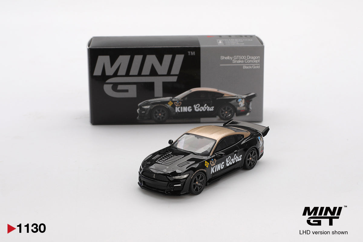 MINI GT #1130 1/64 Shelby GT500 Dragon Snake Concept Black/Gold (LHD)