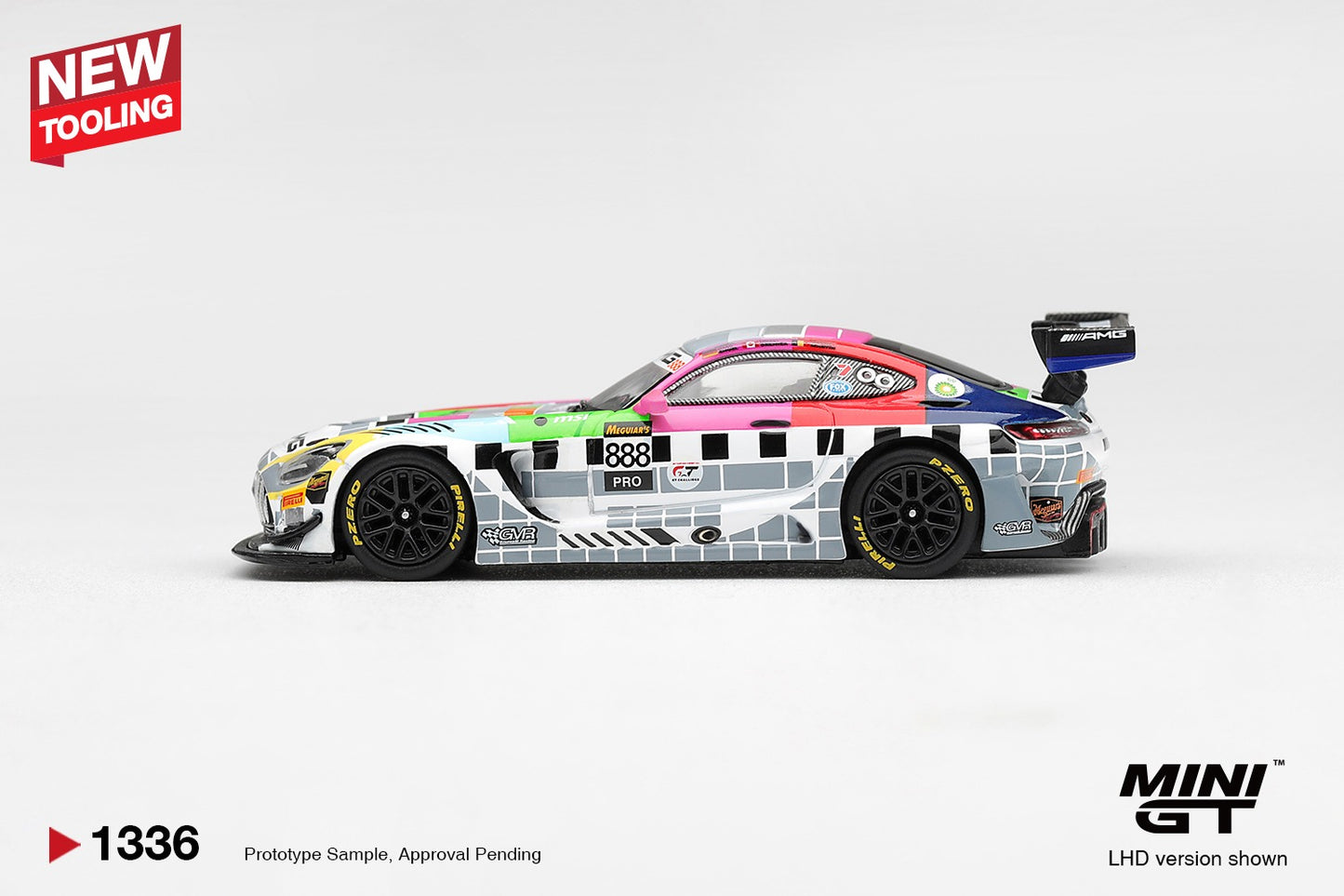 * PRE ORDER * MINI GT #1336 1/64 Mercedes-AMG GT3 #888 Mercedes-AMG Team GMR Meguiar´s Bathurst 12 Hour 2025 (LHD)