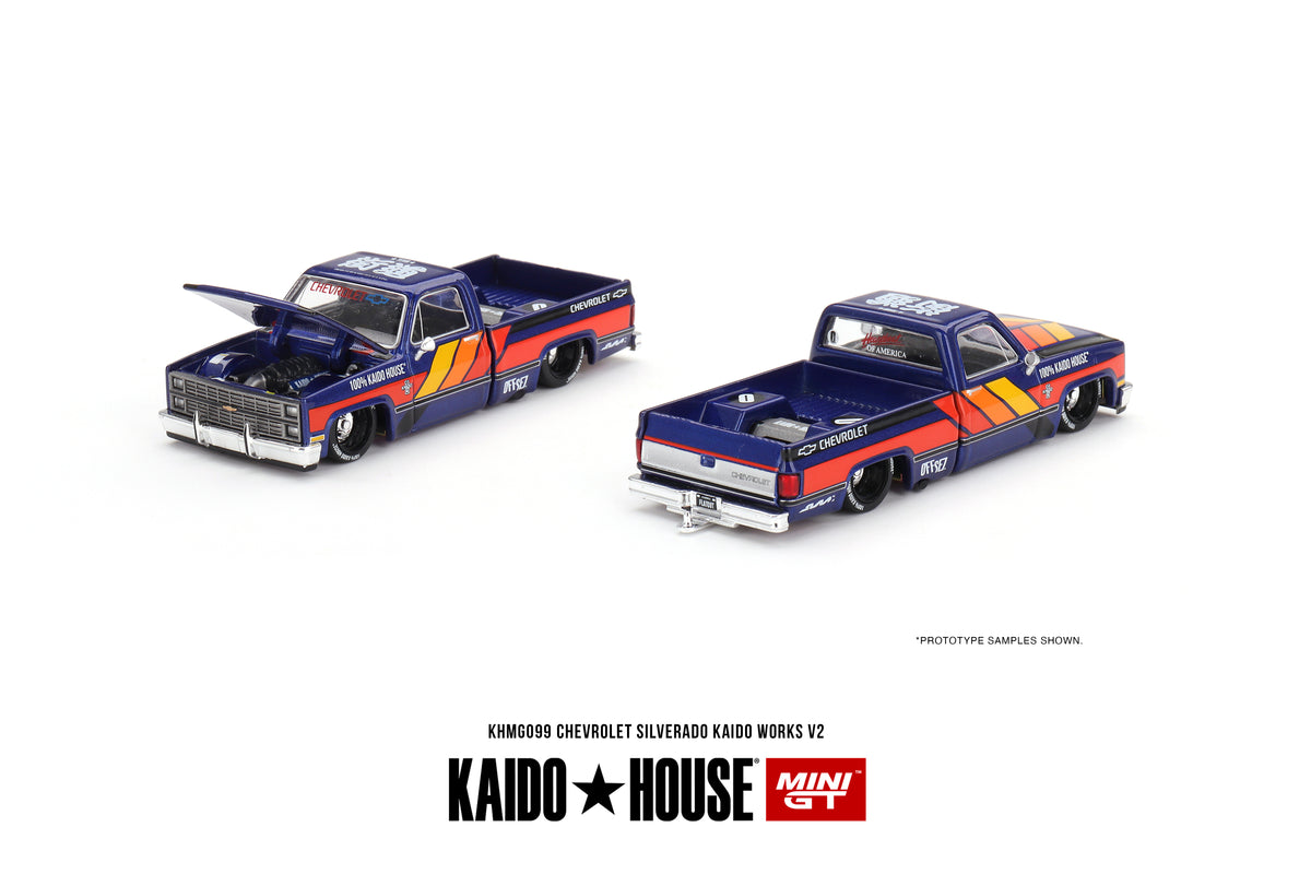 [ Kaido House x MINI GT ] 1/64 Chevrolet Silverado KAIDO WORKS V2 KHMG099