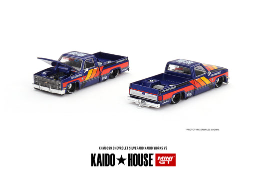 [ Kaido House x MINI GT ] 1/64 Chevrolet Silverado KAIDO WORKS V2 KHMG099
