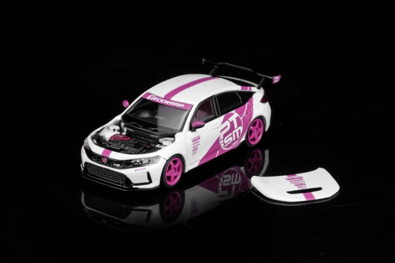 MOTORHELIX 1/64 Honda Civic TYPE R (FL5) PTiSM Pink - PERFORMANCE TUNING IDENTITY - M65340