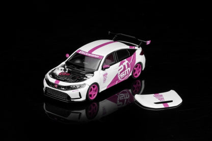 MOTORHELIX 1/64 Honda Civic TYPE R (FL5) PTiSM Pink - PERFORMANCE TUNING IDENTITY - M65340