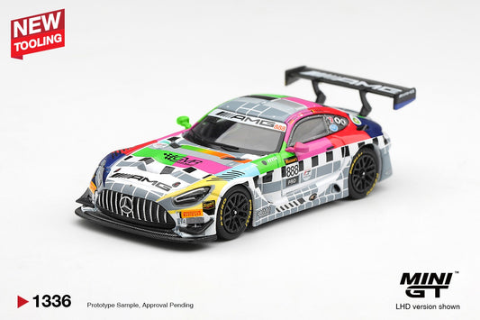 * PRE ORDER * MINI GT #1336 1/64 Mercedes-AMG GT3 #888 Mercedes-AMG Team GMR Meguiar´s Bathurst 12 Hour 2025 (LHD)