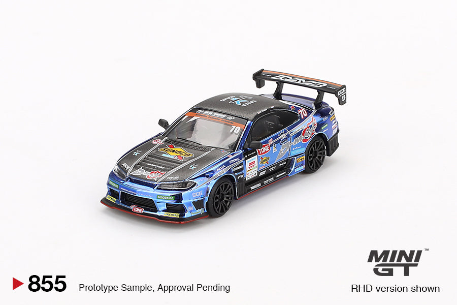 MINI GT #855 1/64 Nissan Silvia (S15) D-MAX #70 D-MAX Racing