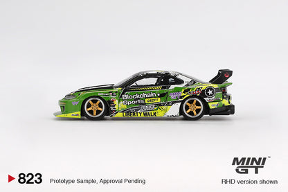 MINI GT #823 1/64 Nissan LB-Super Silhouette S15 SILVIA #555 V2 2024 Formula Drift Japan (RHD)  ( BLISTER PACK )