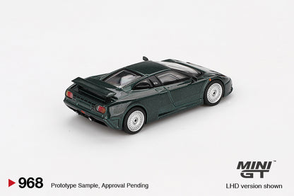 MINI GT #968 1/64 Bugatti EB110 GT Verde Scuro (LHD)