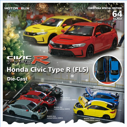 Motorhelix 1:64 Honda Civic Type-R (FL5) MODULO Christmas Release