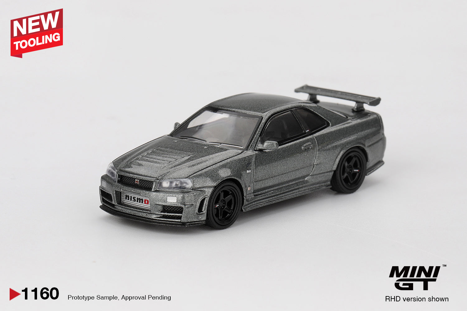 MINI GT #1160 1/64 Nissan Skyline GT-R Dark Metal Gray (NISMO