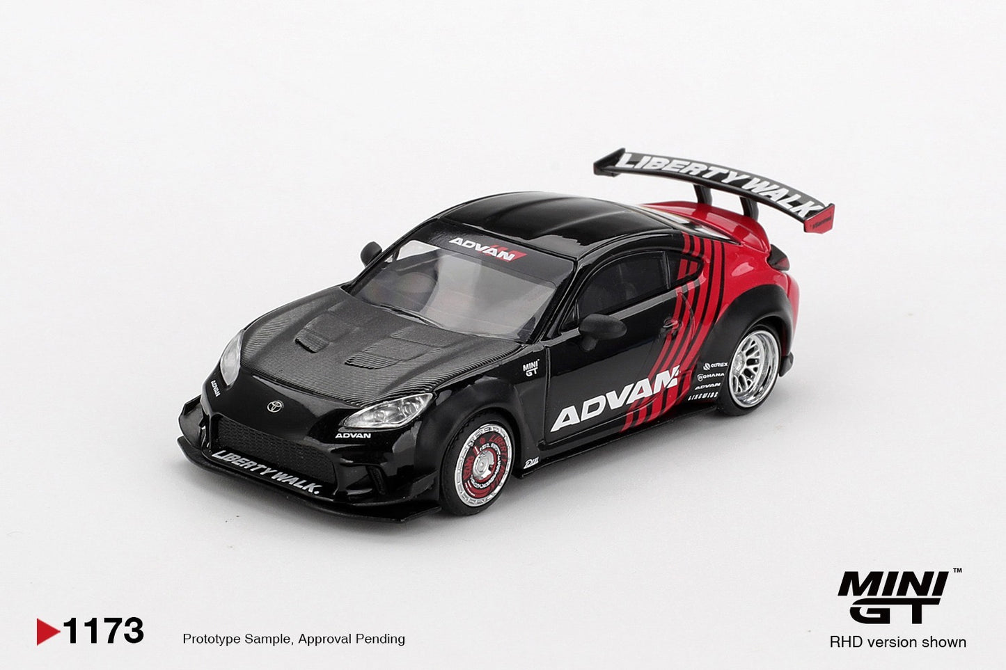 MINI GT #1173 1/64 Toyota GR86 LB★Nation Advan (RHD)