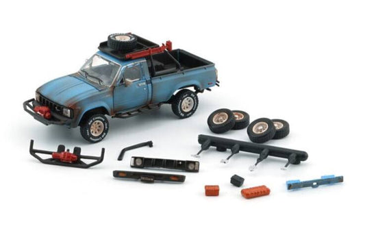 BMC 1/64 Toyota 1980 Hilux N60, N70 -Matte Rusting Blue w/Accessory (RHD)