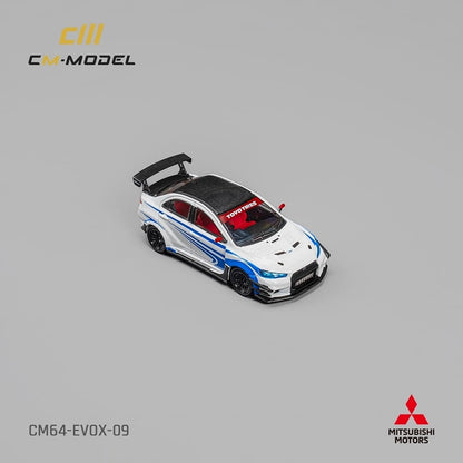 CM Model 1/64 Mitsubishi EVO X Varis White Color