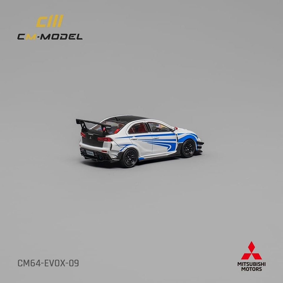 CM Model 1/64 Mitsubishi EVO X Varis White Color