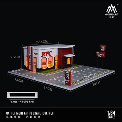 MoreArt 1/64 KFC RESTAURANT PARKING SCENE