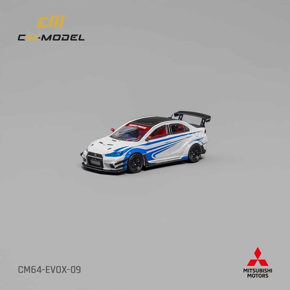 CM Model 1/64 Mitsubishi EVO X Varis White Color