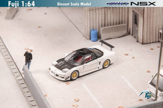 Fuji 1/64 NSX NA1 (BBS Rims) White Carbon-Hood