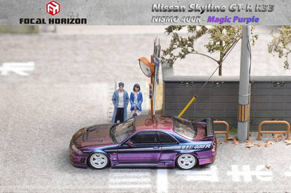 Focal Horizon FH 1/64 Diecast Model Skyline R33 GT-R, Nismo 400R Magic Purple