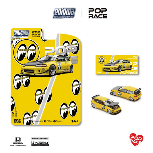 * PRE ORDER * Pop Race x Enigma Pandem Civic EG6 v1.5 - MOONEYES (PRE010) Blister Card Version