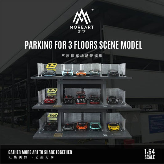 MoreArt 1:64 Assembly Diorama Three-Story Parking Lot MO921001