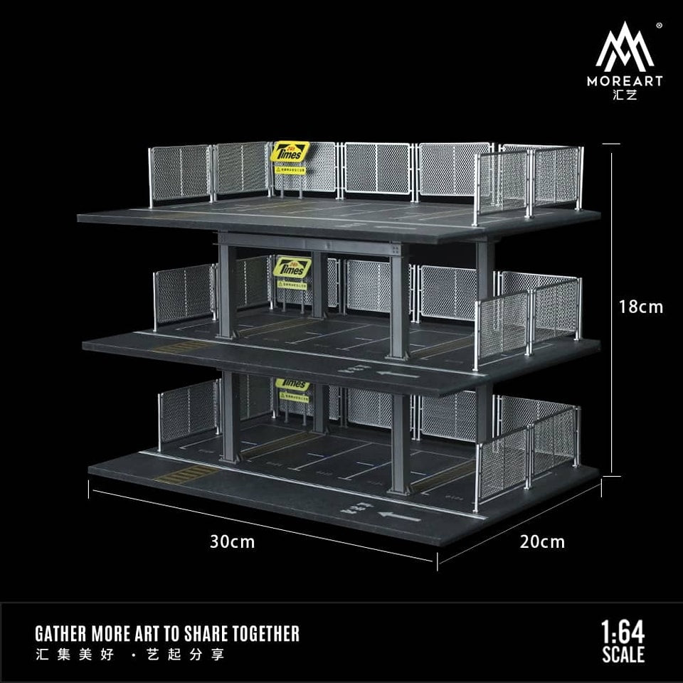 MoreArt 1:64 Assembly Diorama Three-Story Parking Lot MO921001