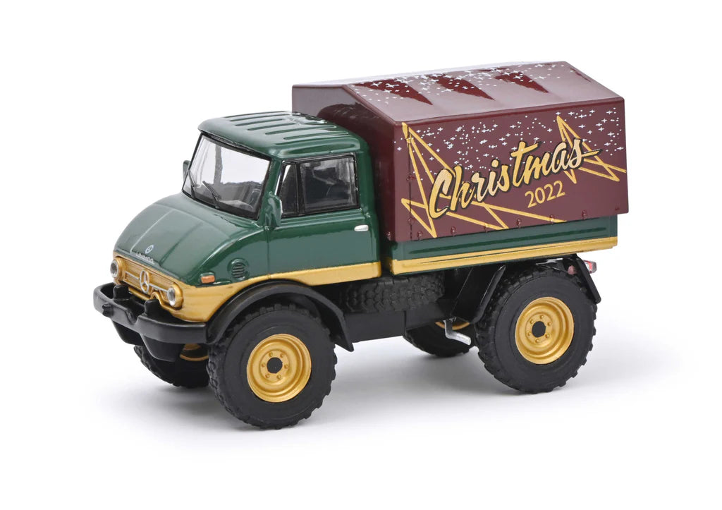 Schuco 1/64 Mercedes Benz Unimog U406 Christmas