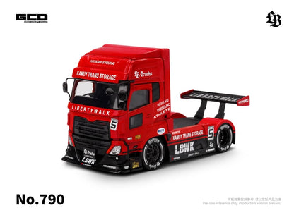 * PRE ORDER * GCD 1:64 Diecast Model
Mitsubishi & LBWK LB-Trucks Fuso Super Great / LB-Trucks UD QUON Head Super Silhouette