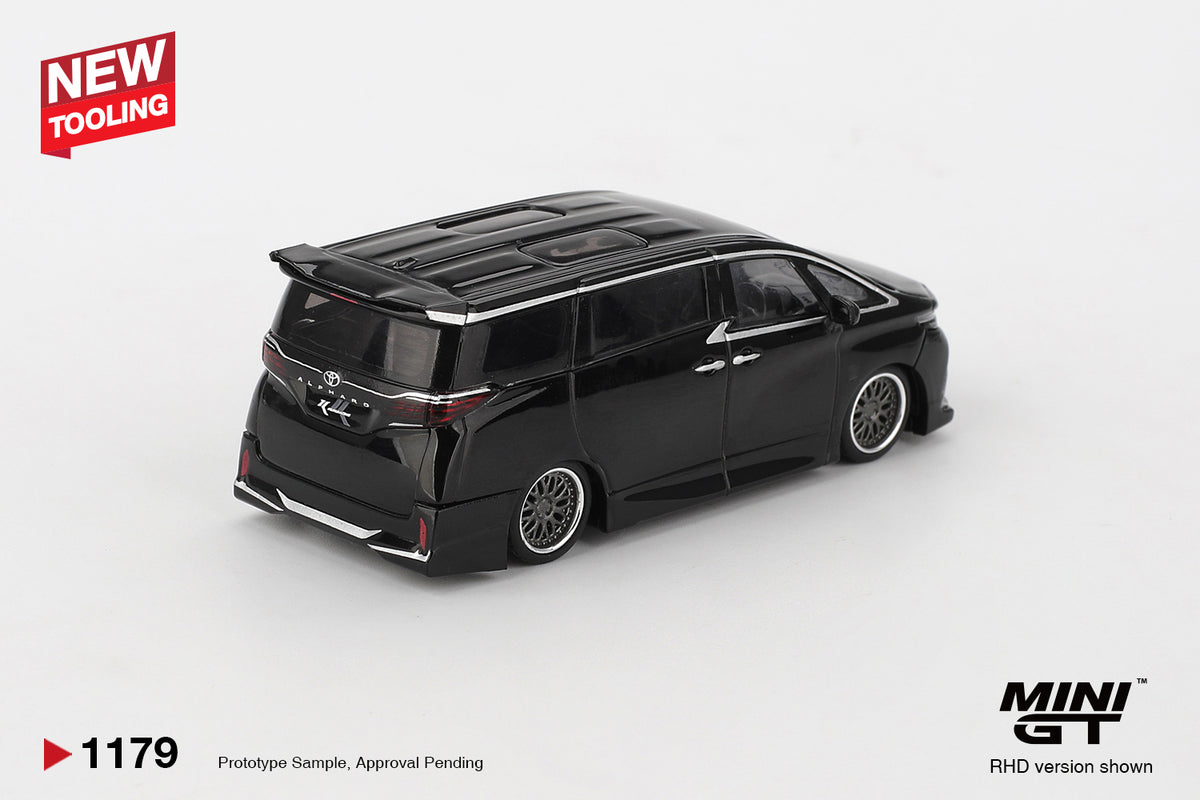 MINI GT #1179 1/64 Toyota Alphard 40 KUHL Black RHD