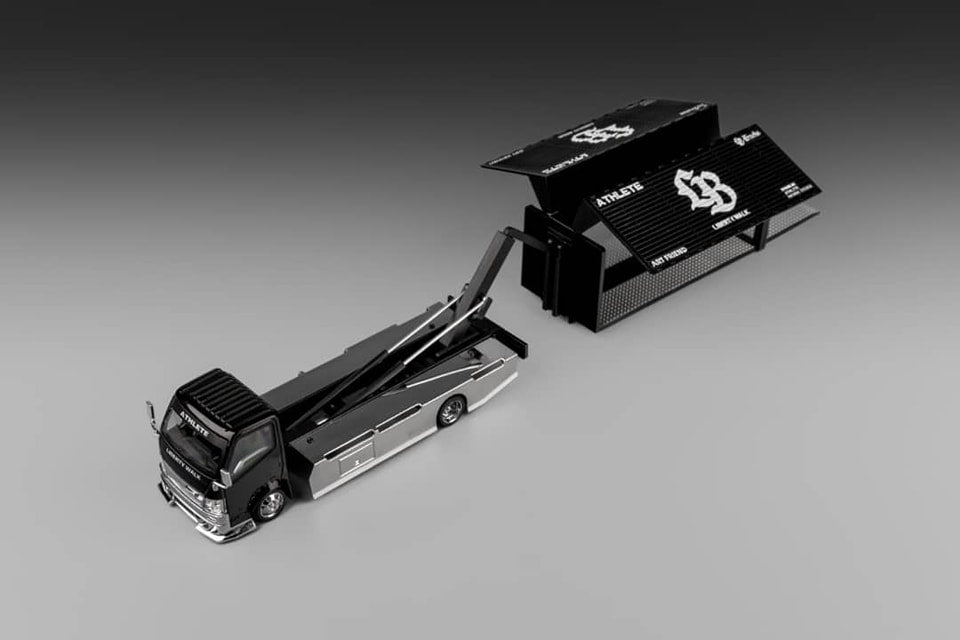 MicroTurbo MT 1:64 Diecast Model 300 Series II - Custom Tow Truck 2024 AIT Exclusive Edition - Black with LB Livery