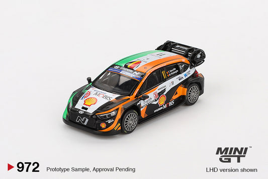 MINI GT #972 1/64 Hyundai i20 N Rally1 #11 2023 Rally Croatia  Power Stage Winner
