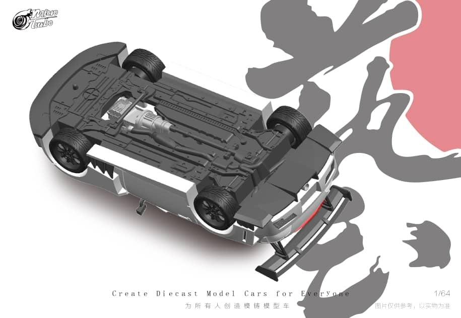 MicroTurbo MT 1/64 Honda S2000 JS Racing  Metallic White